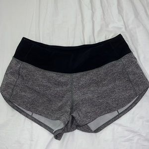 Lululemon Speed Up Shorts Grey low rise 2.5 in